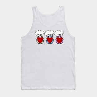 Three Chibis (Chefs) Tank Top